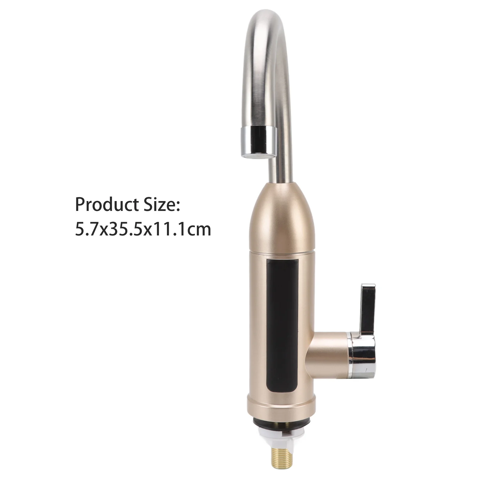 3000 ワットインスタント給湯器蛇口回転可能な電気温水タップステンレス鋼電気蛇口キッチン浴室用