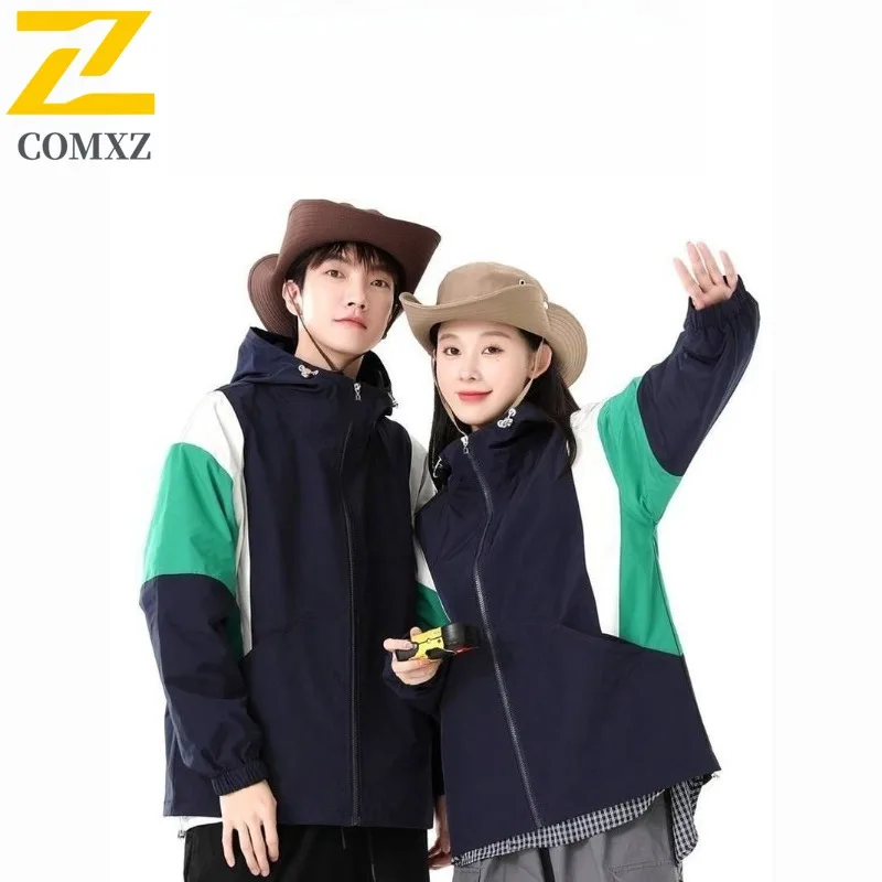 

COMXZ 2025, новая высококачественная мужская куртка с капюшоном, многофункциональное пальто для городских приключений, ветрозащитная осенняя одежда для путешествий