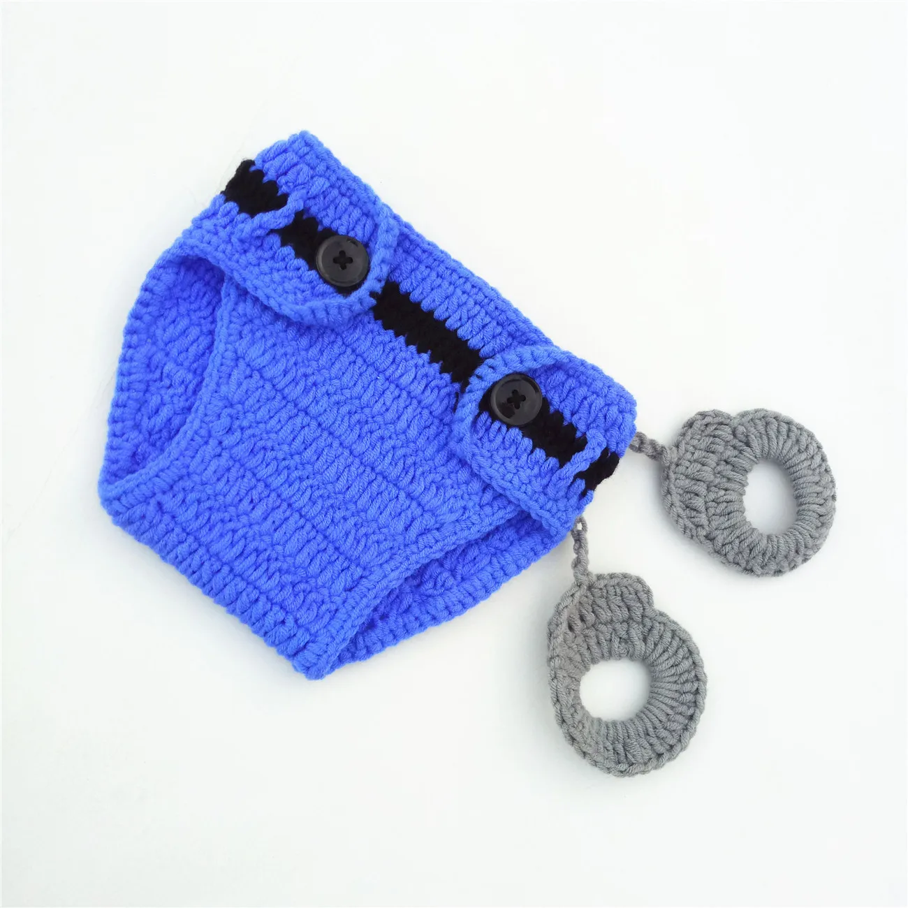PD Security Suit Baby Photography Clothing for Boys Shooting Handmade Knit Newborn Photography Accessories Baby Souvenirs view 6