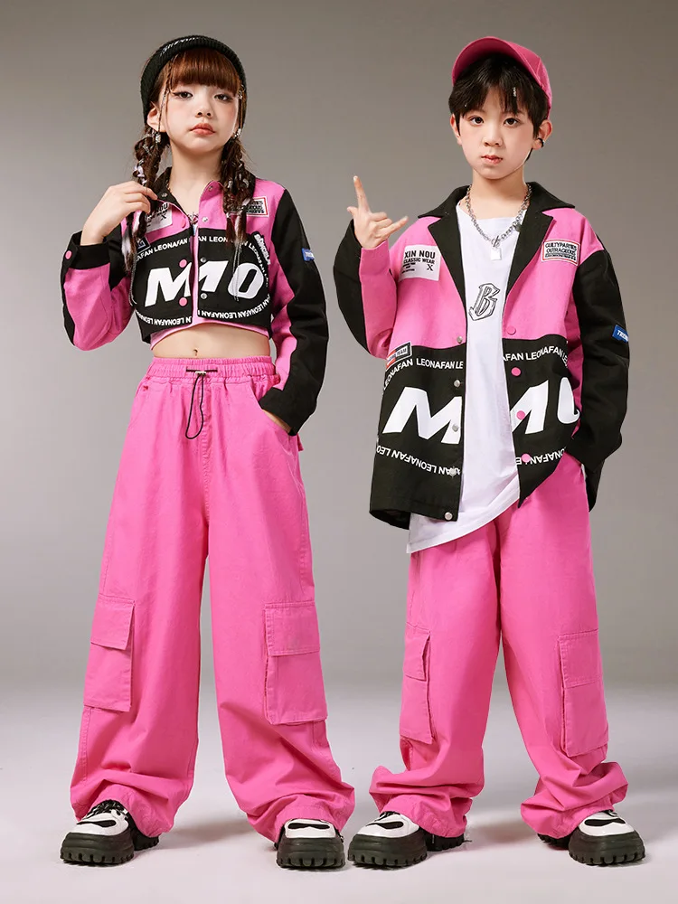 Moderne K-pop Jazz Dance Kostüm Mädchen Hip Hop Performance Kleidung Kinder Laufsteg Street Dance Kleidung Mode Bühne Tragen