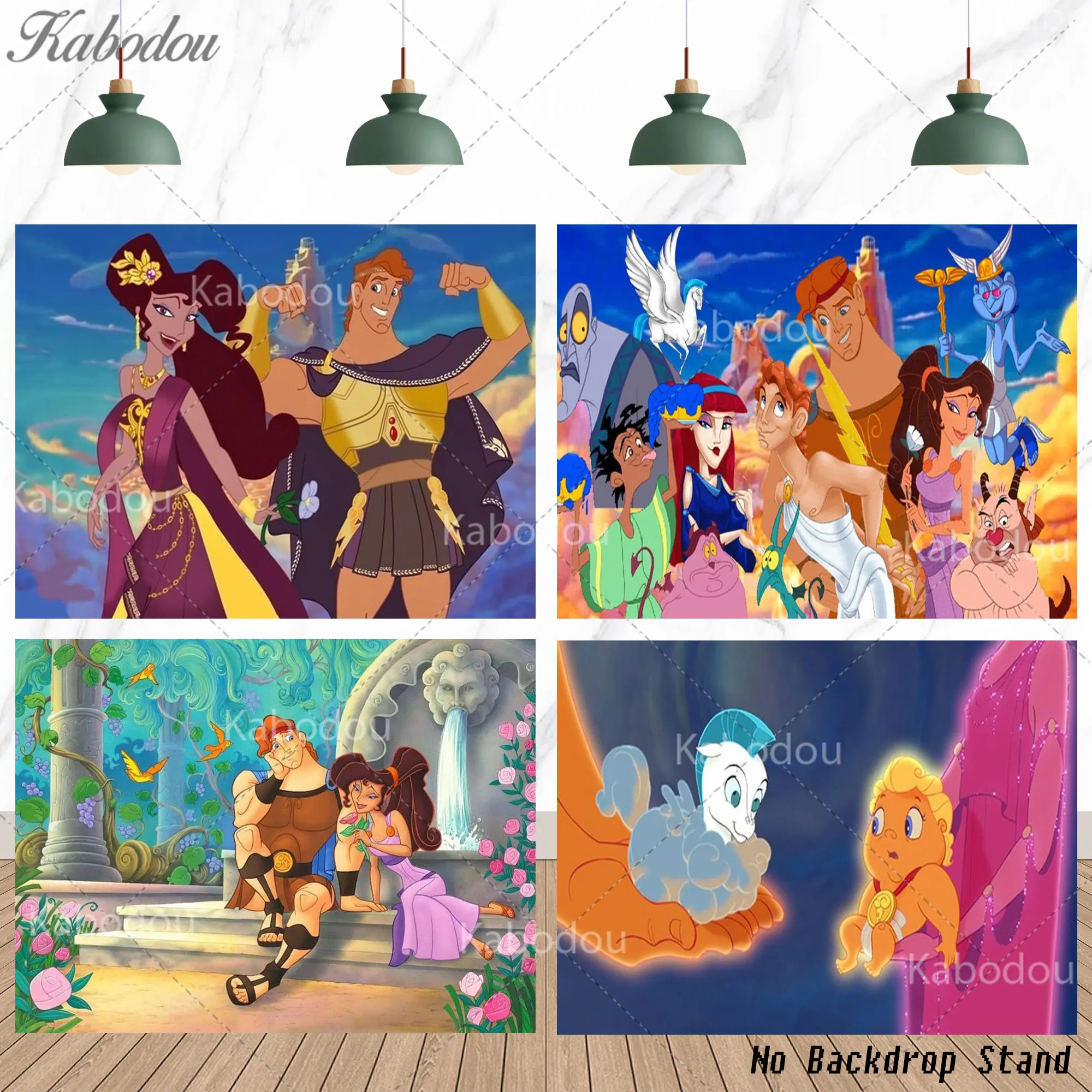 Fondo Temático de Hércules para Niños, Decoración de Cumpleaños, Baby Shower, Pancarta de Pegaso, Decoración para Sala de Estar, Accesorio de Fotografía