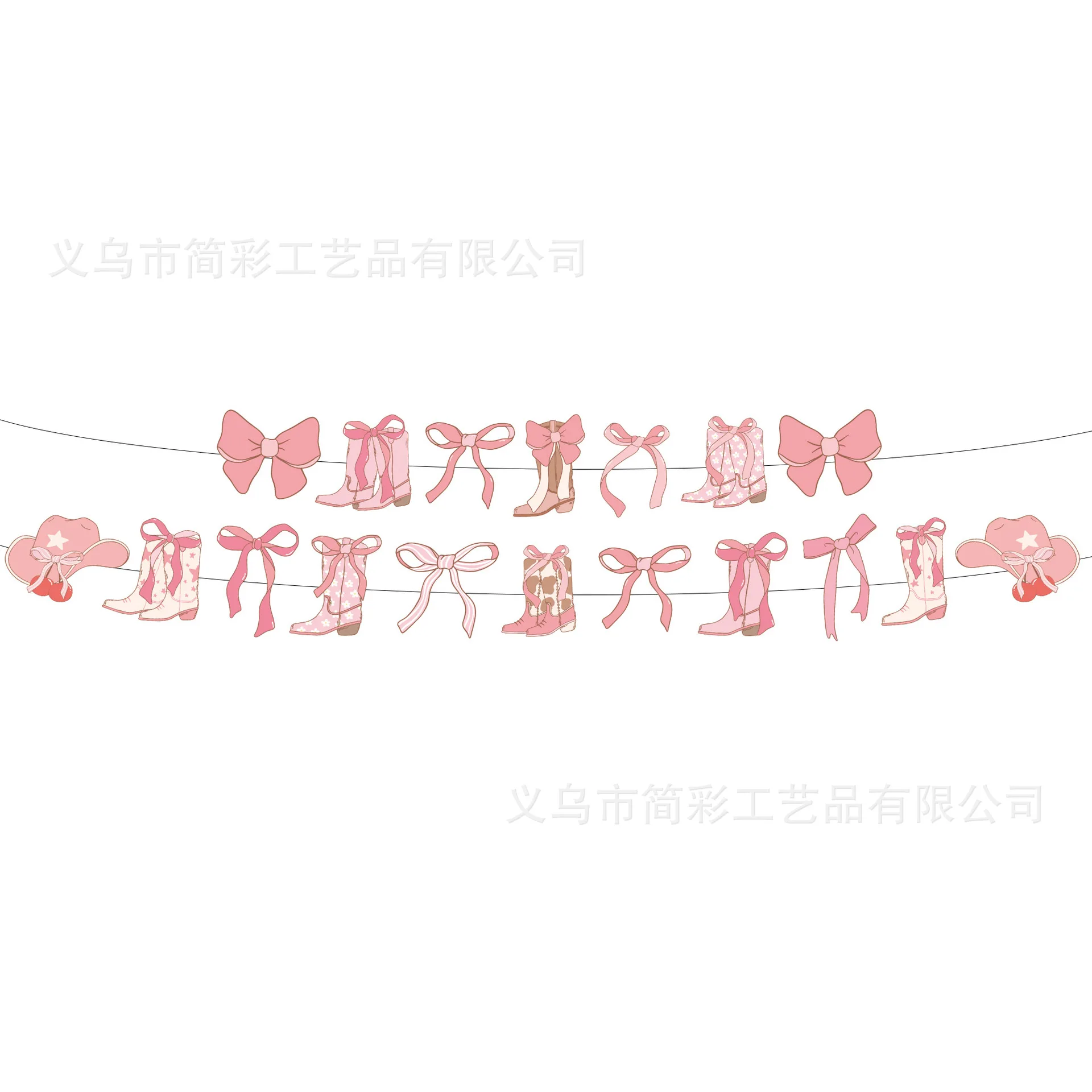 Rosa Cowgirl Prinzessin Geburtstagsdekoration Elegantes Einweg-Geschirr Teller Becher Ballons Babyparty Mädchen Partyzubehör – Detail 11