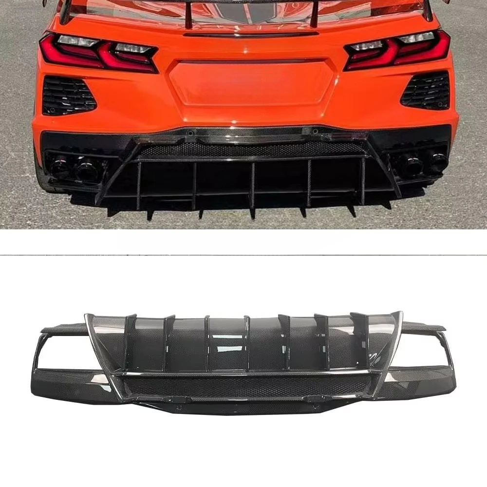 Carbon Fiber Rear Diffuser for Chevrolet Corvette C8 2019 Rear Bumper