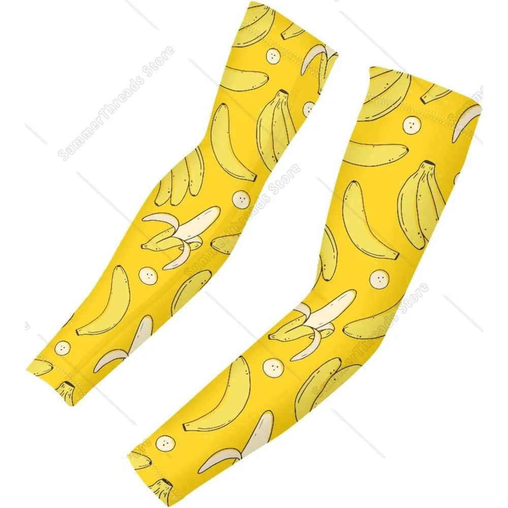 

Banana UV Sun Protection Arm Sleeves for Women Men, Cooling Sports Sleeves for Golf, Running, Cycling, Hiking