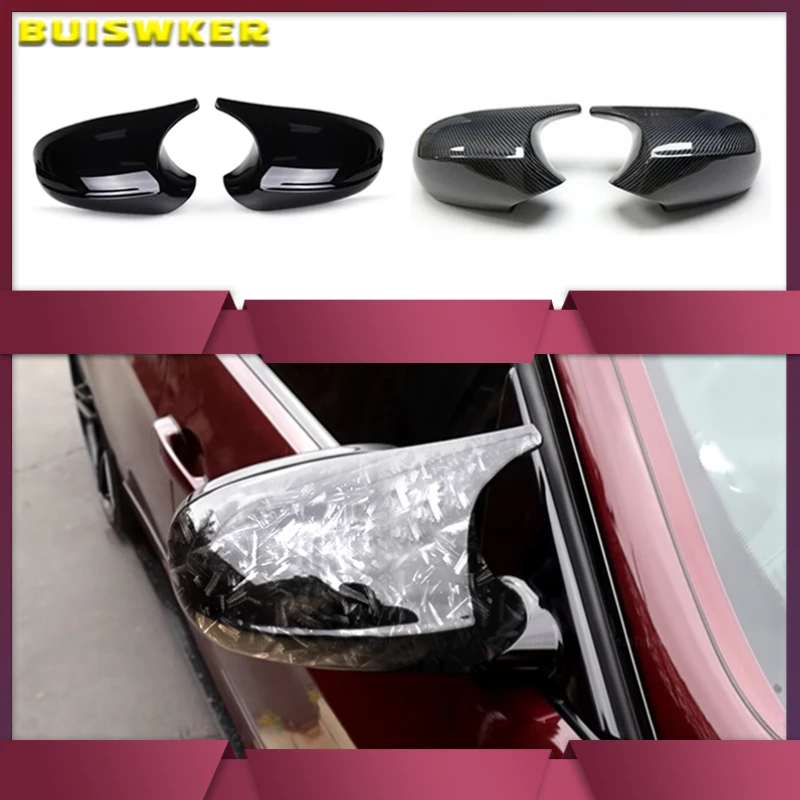 

E90 E91 Black M3 Style Cover E81 E82 E87 E88 for BMW 1 3 Series E92 E93 Carbon Fiber M Look Rear Mirror Cap Car Accessories