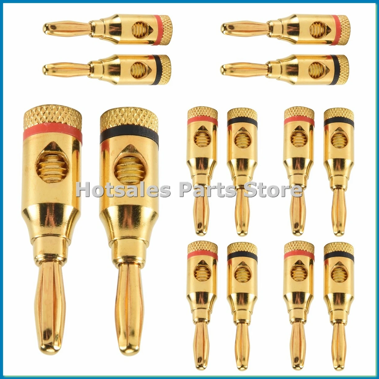 

7 пар разъемов типа «банан» с открытыми клеммами для акустических кабелей - ABVP