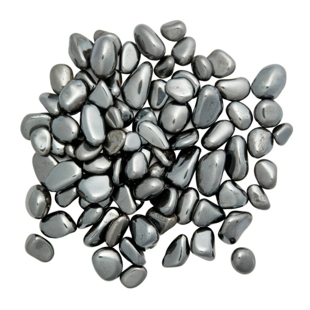 5-15mm Hematite Chips Stones, Hematite Stone Chips Polished, Naturalemi Tumbled Hematite Gemstone Chips