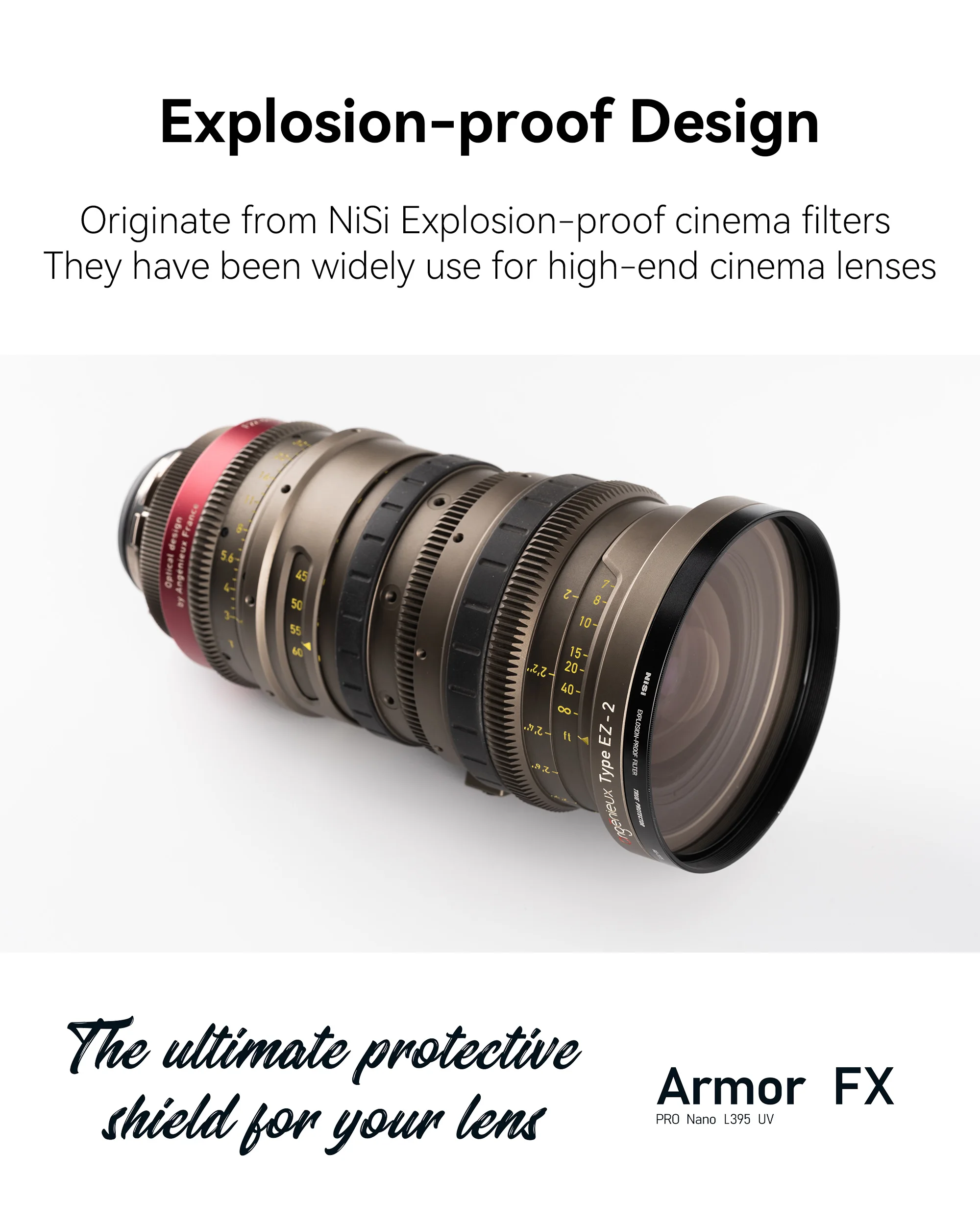 NISI Armor FX PRO Nano L395 UV Filter 40.5 43 46 52 55 58 62 67 72 77 82 86 95 mm Explosion Proof for Protective Camera Lens