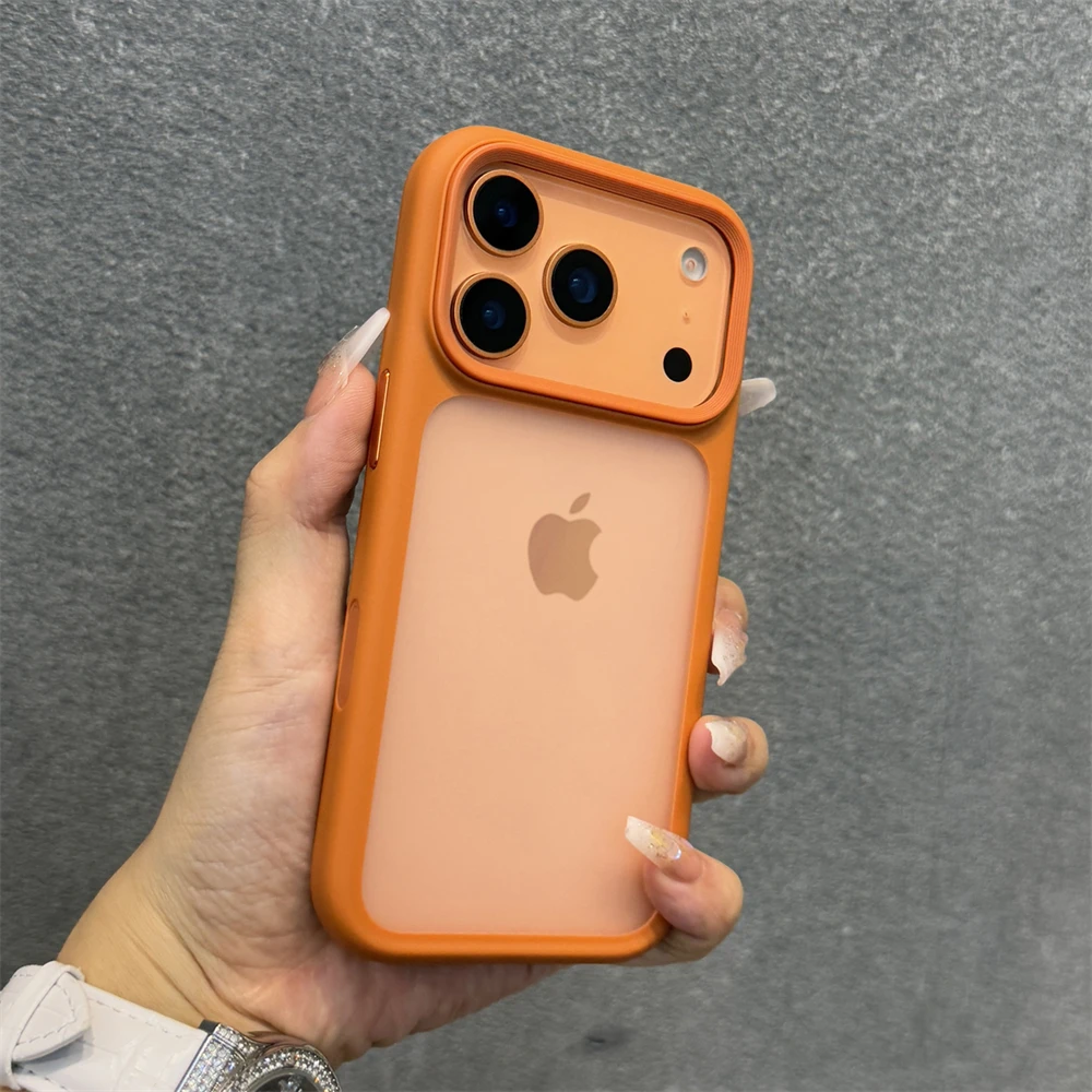 مع كاميرا زر التحكم جراب هاتف آيفون 17 برو ماكس 17 الهواء سليم رقيقة جدا ماتي شفافة PC غطاء مقاوم للصدمات #1