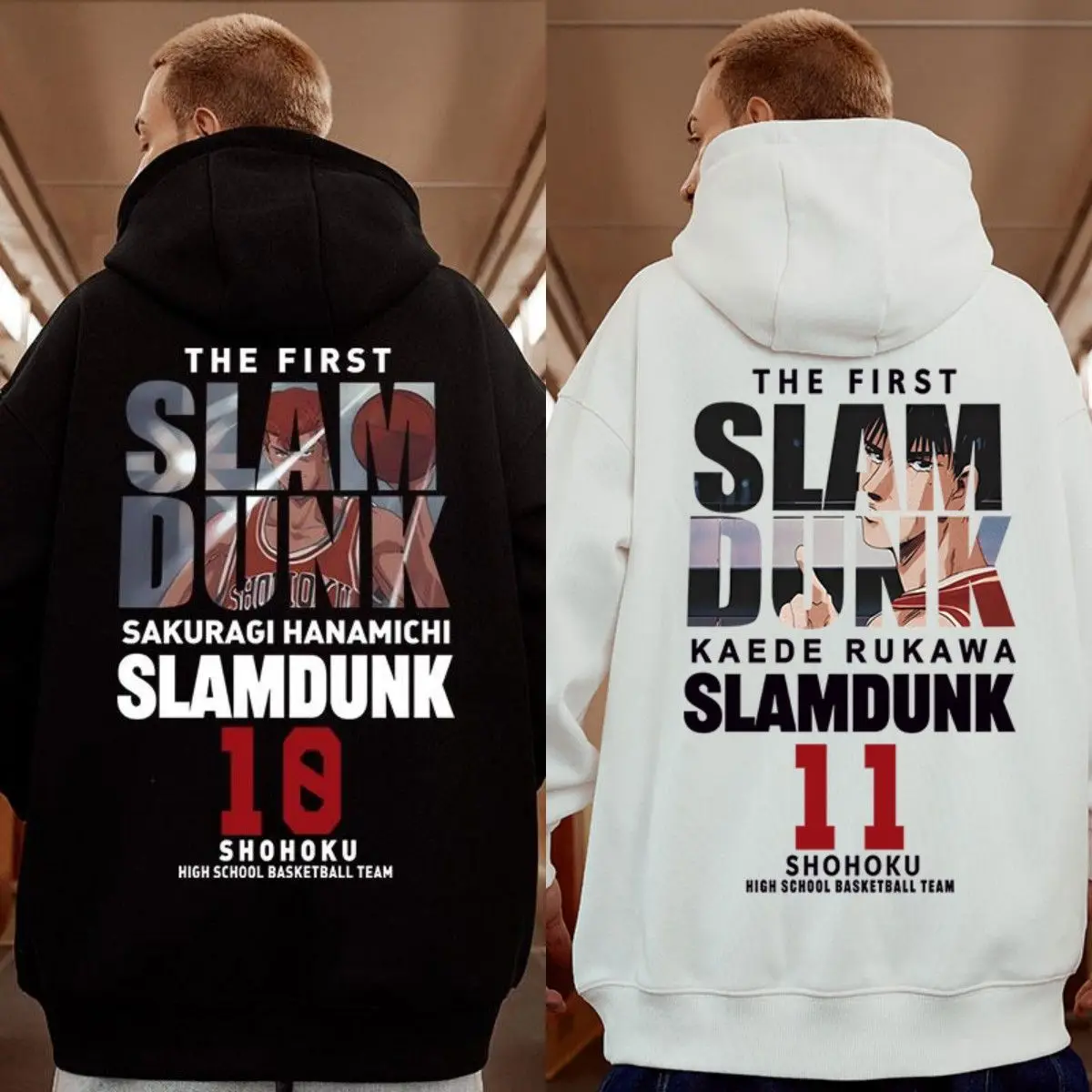 

Новый мужской свитер Slam Dunk Master на осень и зиму плюс бархатный свободный свитер с капюшоном с круглым воротником Ins Tide для мужчин и женщин