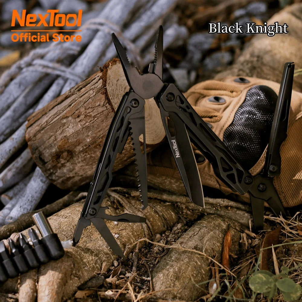 

NexTool 11 In 1 Black Knight Folding Pliers Scissors Multi-function Tools Knife Outdoor Camping Survival Hand Multitool Tool Kit