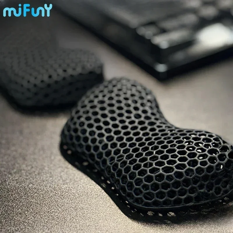 Mifuny 3D Printing Resin Palm Rest Breathable Wrist Pressure Relieve Keyboard Hand Rest Ergonomic for Mechanical Keyboards