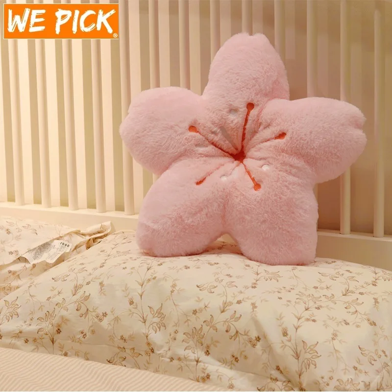 4 Colour Bay Window Floor Seat Cushion Plush Tatami Cherry Blossom Cushion Cherry Petals Pillow Girl Bedroom Living Room Decor