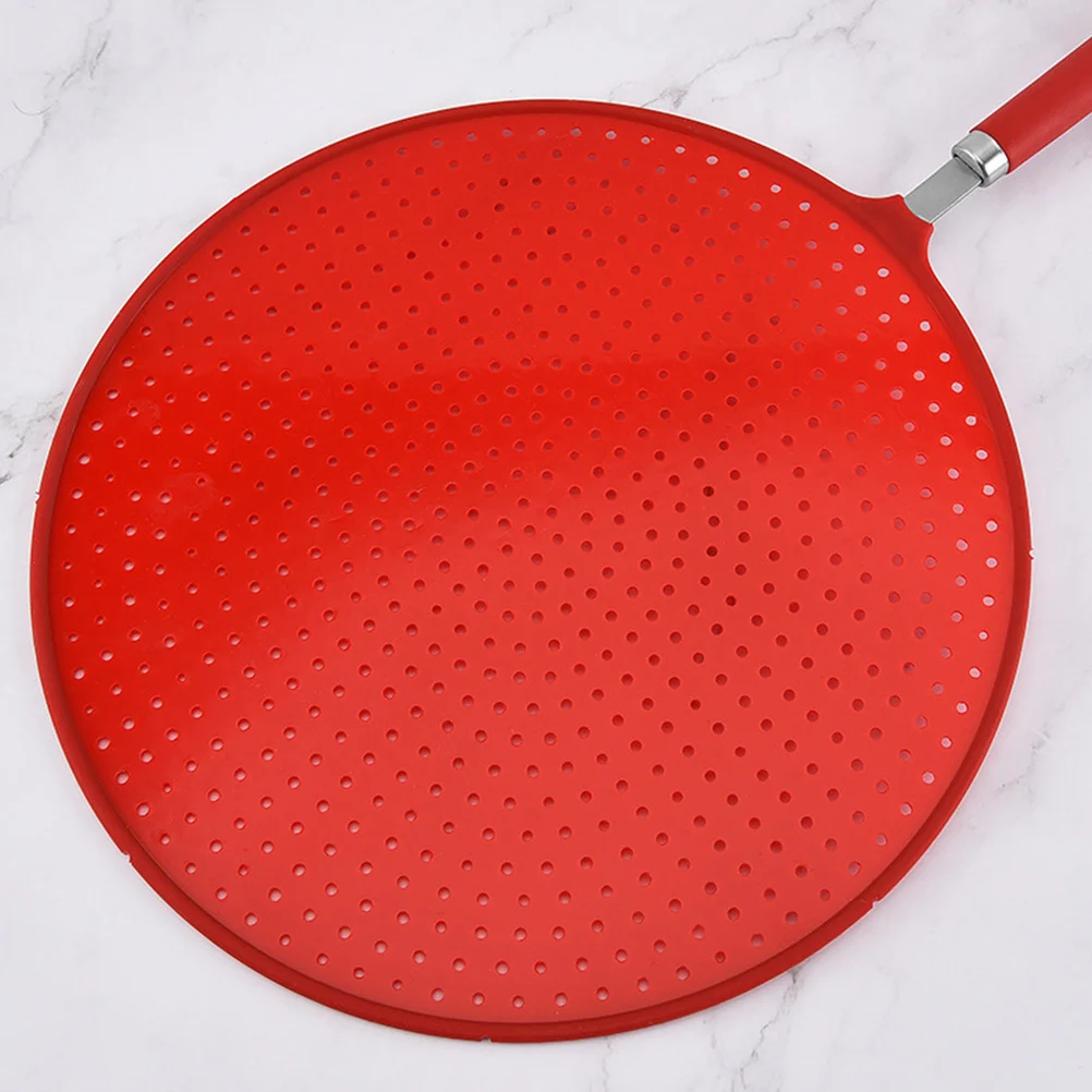 

Silicone Oil Strainer Splatter Shield Drain Board Filter Mesh Heat Resistant Kitchen Tool Frying Pan Splatter Guard