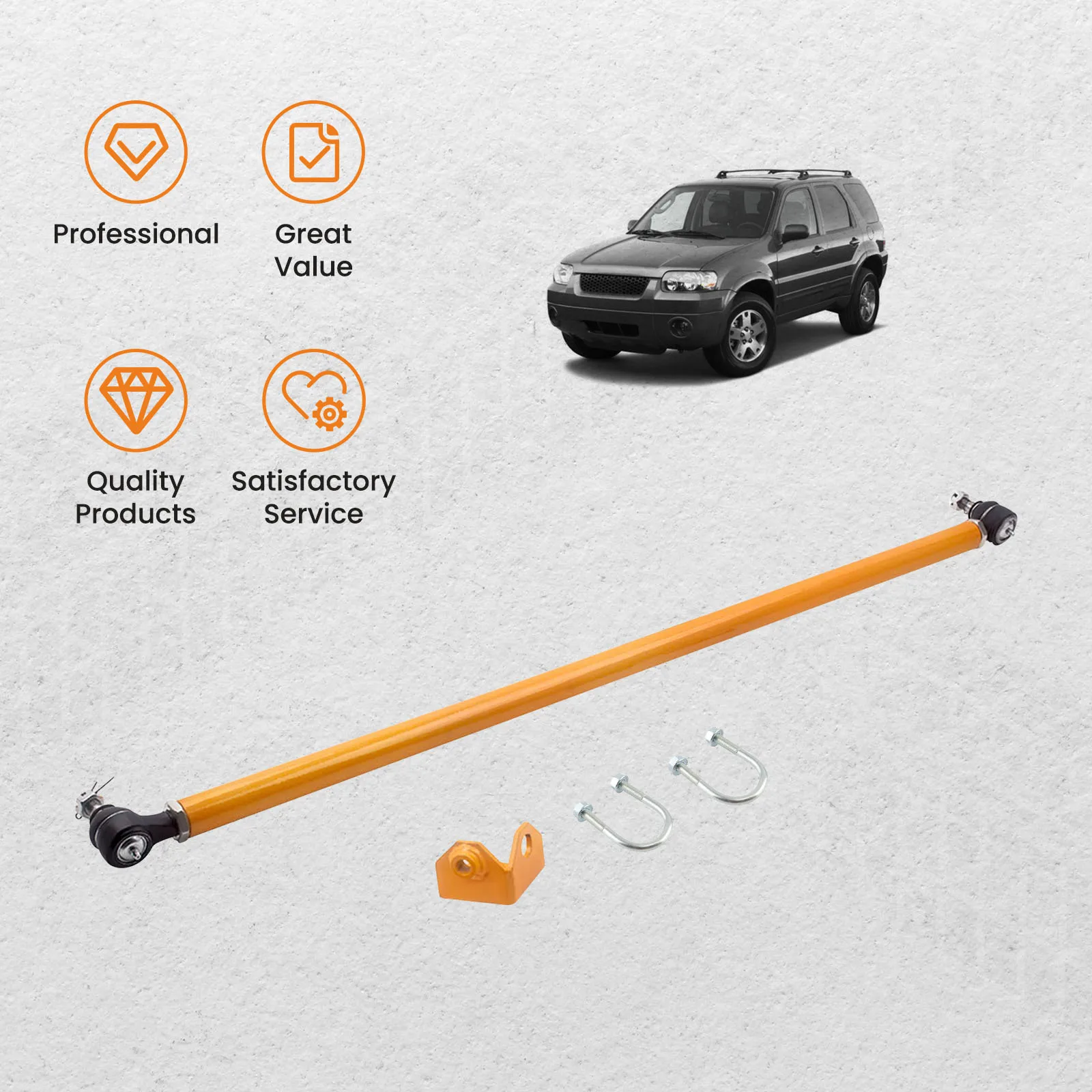 Front Draglink Steering Arm Panhard Bar for Nissan Patrol GU Y61 97-12 Track Rod