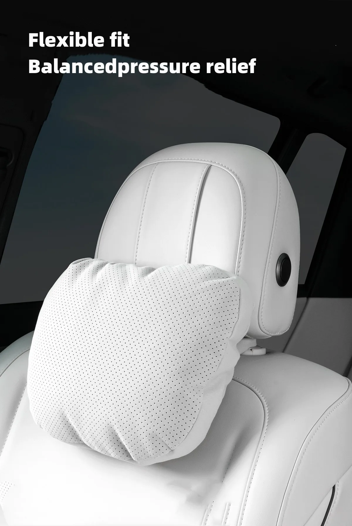 Verstellbare Auto-Kopfstütze Nackenstütze Universelle S-Klasse Top-Qualität Auto-Nackenkissen Lendenkissen Auto-Innenausstattung – Detail 1