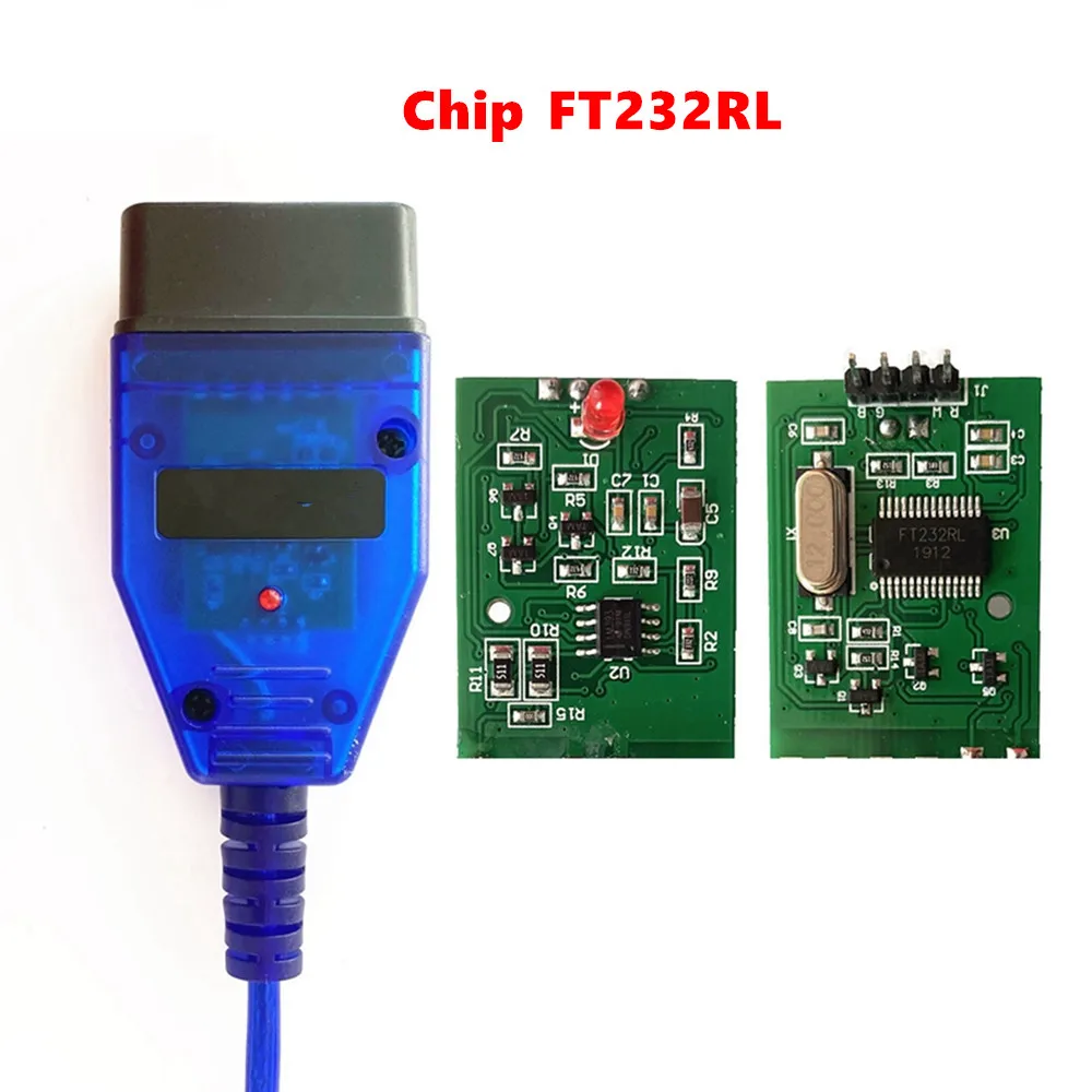 FTDI FT232RL Chip for Fiat K.K-L For VAG KKL 409 Scan Tool For Audi/Seat/VW/Skoda OBD2 USB Interface Diagnostic Cable