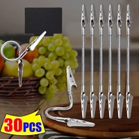 18cm Aluminum Alloy Alligator Clamps Multi-Purpose Dual-Ended Hooks for Hanging Photos Notes Price Tags Display Clips Tools