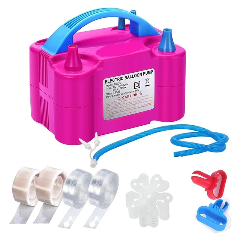 AT69 -Balloon Pump Electric 600W Balloon Garland Arch Kit Air Blower Inflator Decoration EU Plug