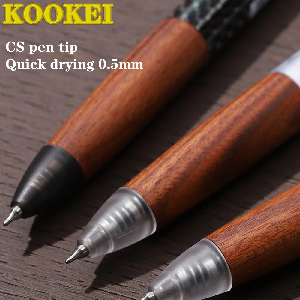 KOOKEI جل القلم سوك CS تلميح 0.5 مللي متر سريعة الجافة خمر قلم خشبي قبضة رخيصة Kawaii القرطاسية العودة إلى المدرسة أنيمي #3