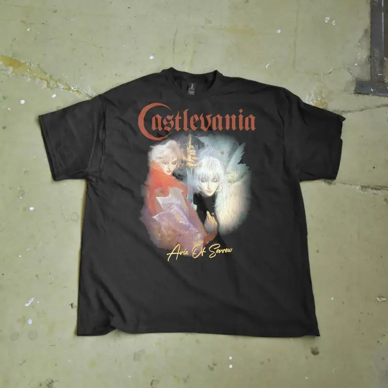 Camiseta Castlevania Aria of Sorrow - Camiseta gráfica de anime - Camisa de jugador - Camiseta de anime