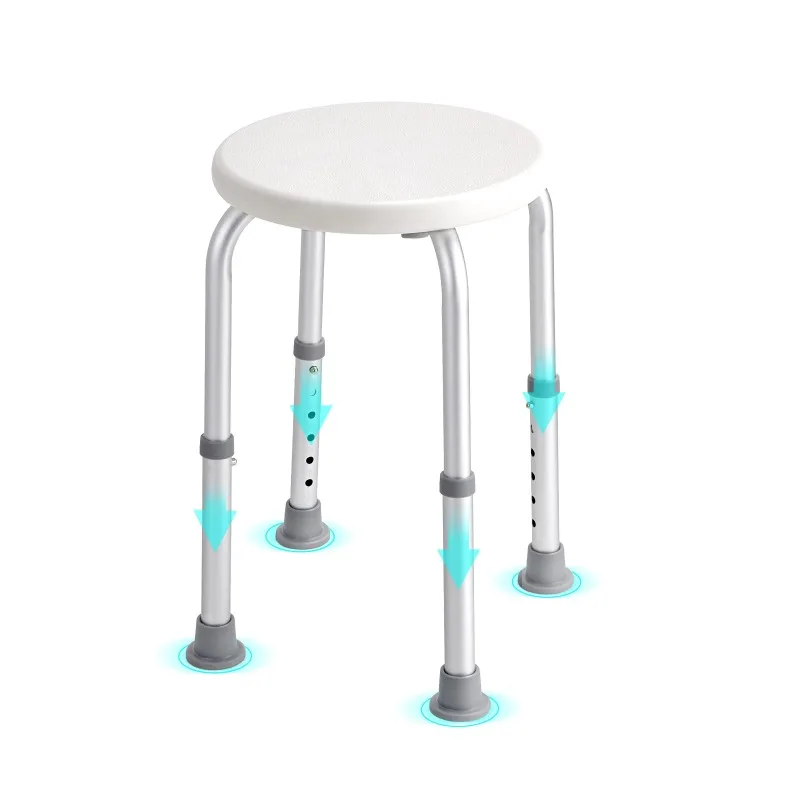 Shower Chair for Inside Shower Adjustable Height Shower Stool Non-Slip Bench Bathtub Seat  for Elderly Disabled Adults