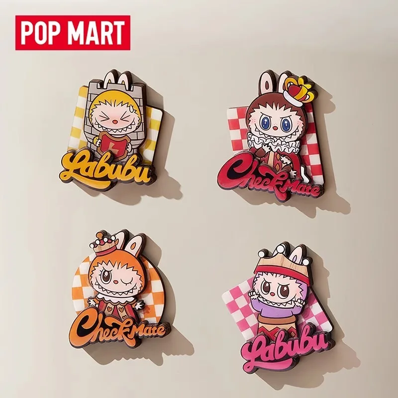 

Pop Mart Labubu Магнит на холодильник Слепая коробка Шахматная приключенческая игрушка Коллекционная фигурка Bubble Monster Series Магнитный дизайн с защелкой