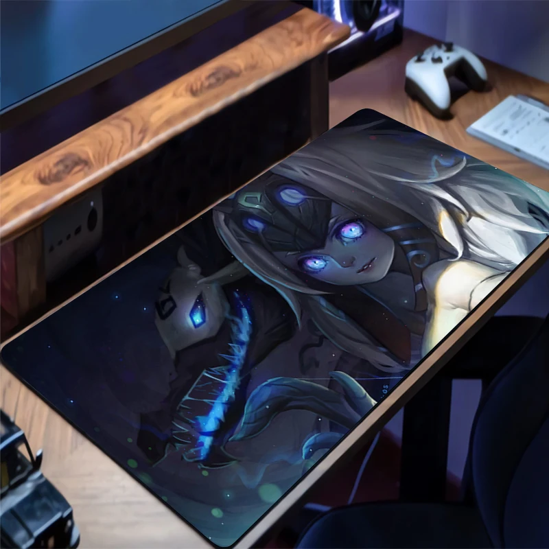 

Gaming Mouse Pad League of Legends Kindred Office Carpet Mouse Mats Gamer Desk Accessories Computer Table Pads PC game Mousepad