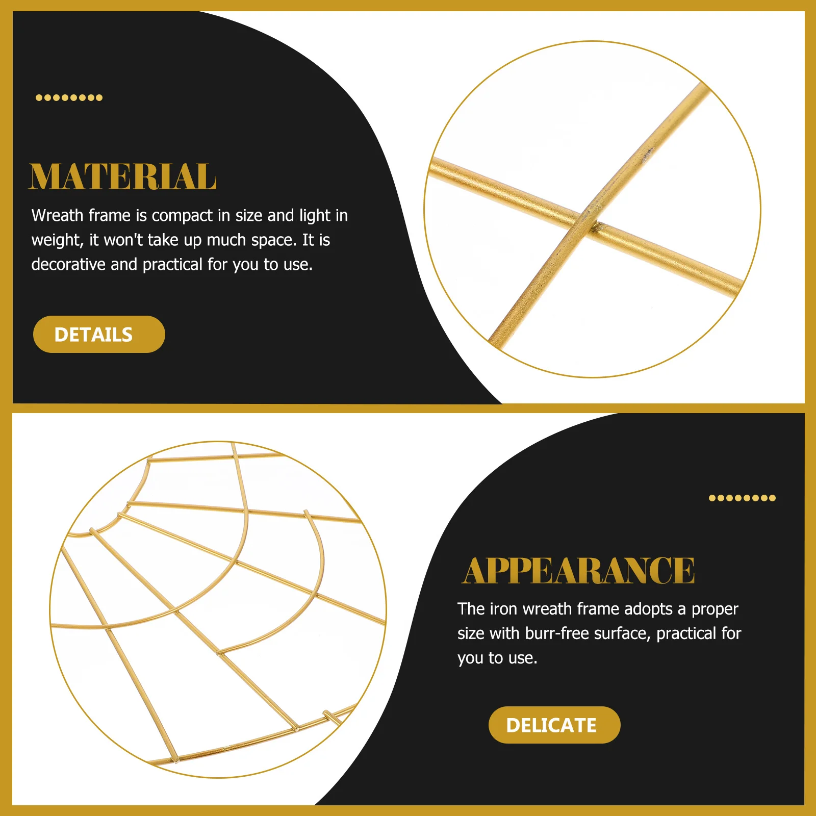 

Iron Wreath Frame Cane Shape DIY Floral Wreath Form Rack for Holiday Garland Wedding Rustic Wall Hanging Decor Supplies