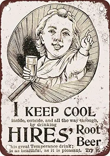 SLALL 1893 Hires Root Beer Ретро-уличная табличка, металлическая табличка для дома, бара, кафе, автомобиля, мотоцикла, гаража, декоративные принадлежности