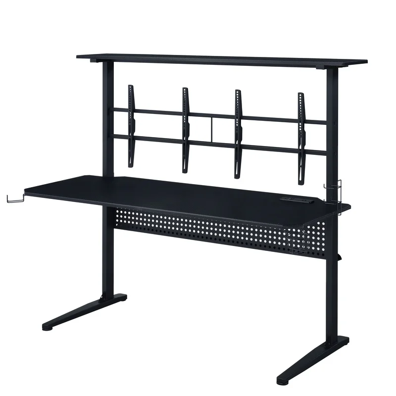 

Black Gaming Desk with RGB LED Lighting