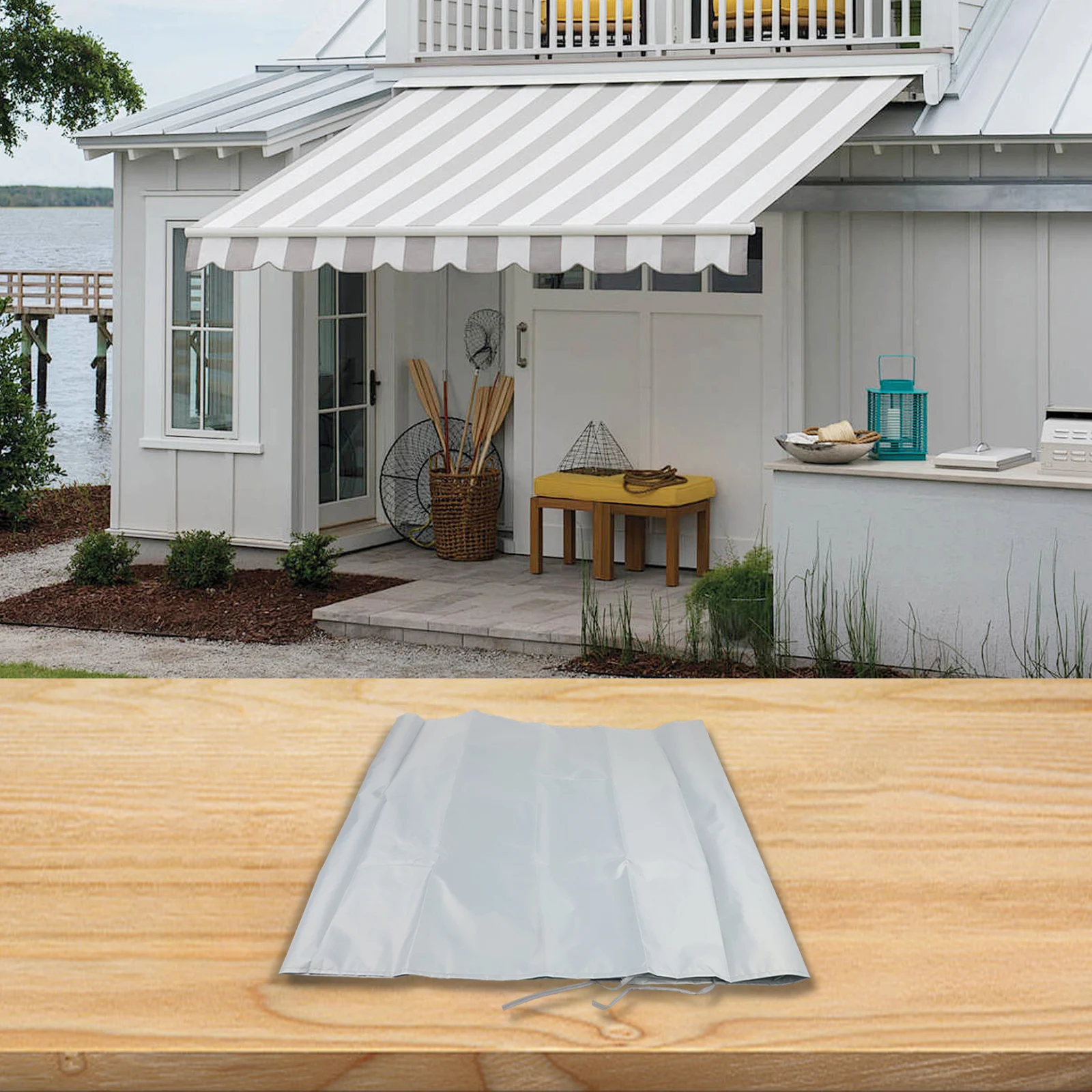 Garden Use 2.5m Patio Awning Cover Garden Protector Multiple Sizes Available Protects From Dirt And Dust For Outdoor Spaces