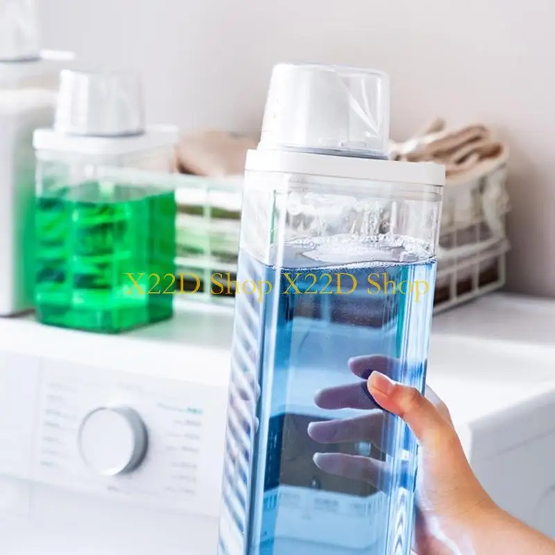 X22D 기능성 세탁 세제 분말 저장 박스 상자 뚜껑이있는 기능