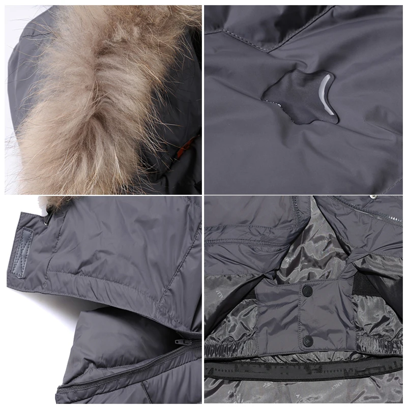 New Arrival Men Down Jacket Winter Warm Down Coats White Duck Down Real Raccoon Fur Fashion Winter Men Coats Outwear Male Parka