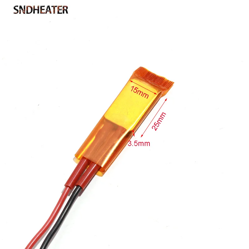 SNDHEATER 2PCS 220V PTC Heater Element 25x15x3.5mm Insulated Film Thermostat Constant Temperature 60-270 Degree Air Heater