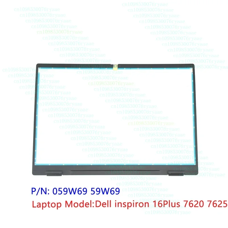 

Черный оригинальный новый чехол для Dell inspiron 16 Plus 7620 7625, передняя панель ЖК-дисплея B, чехол 059W69 59W69