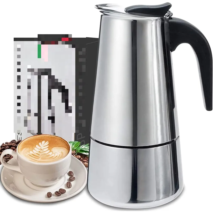 Moka Pot Stove - 4/6/9 Cangkir, Alat Pembuat Kopi Moka,