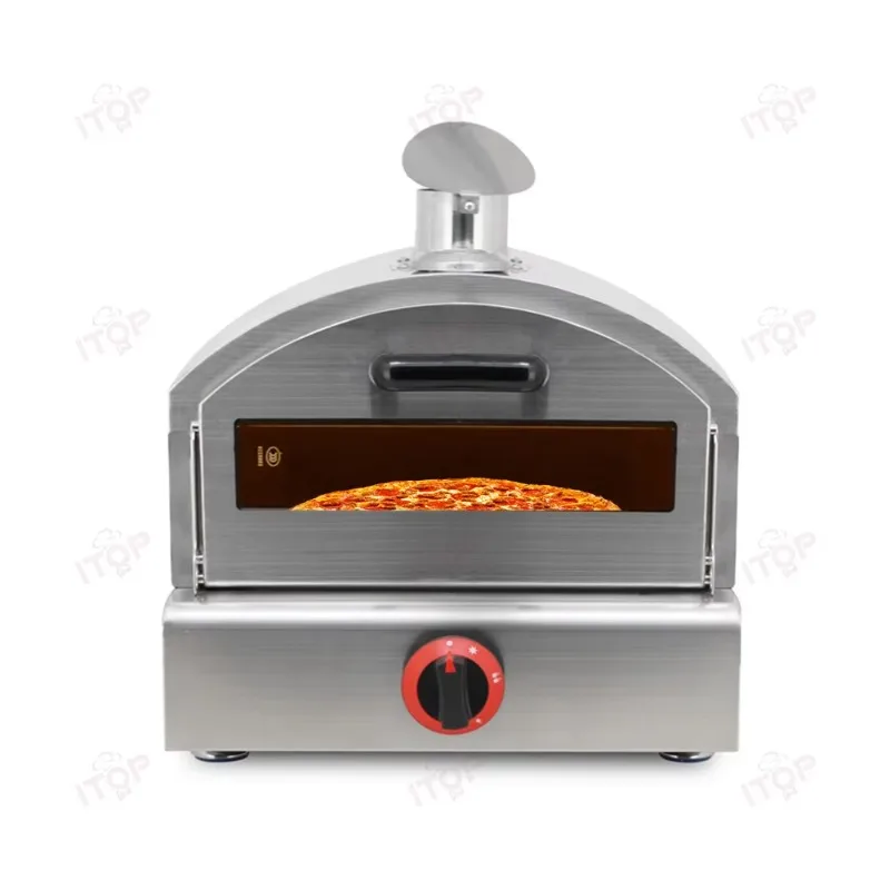 12 Inch Portable Propane Gas Pizza Oven Outdoor Commercial Pizza Maker Baking  for Camping Kitchen Use
