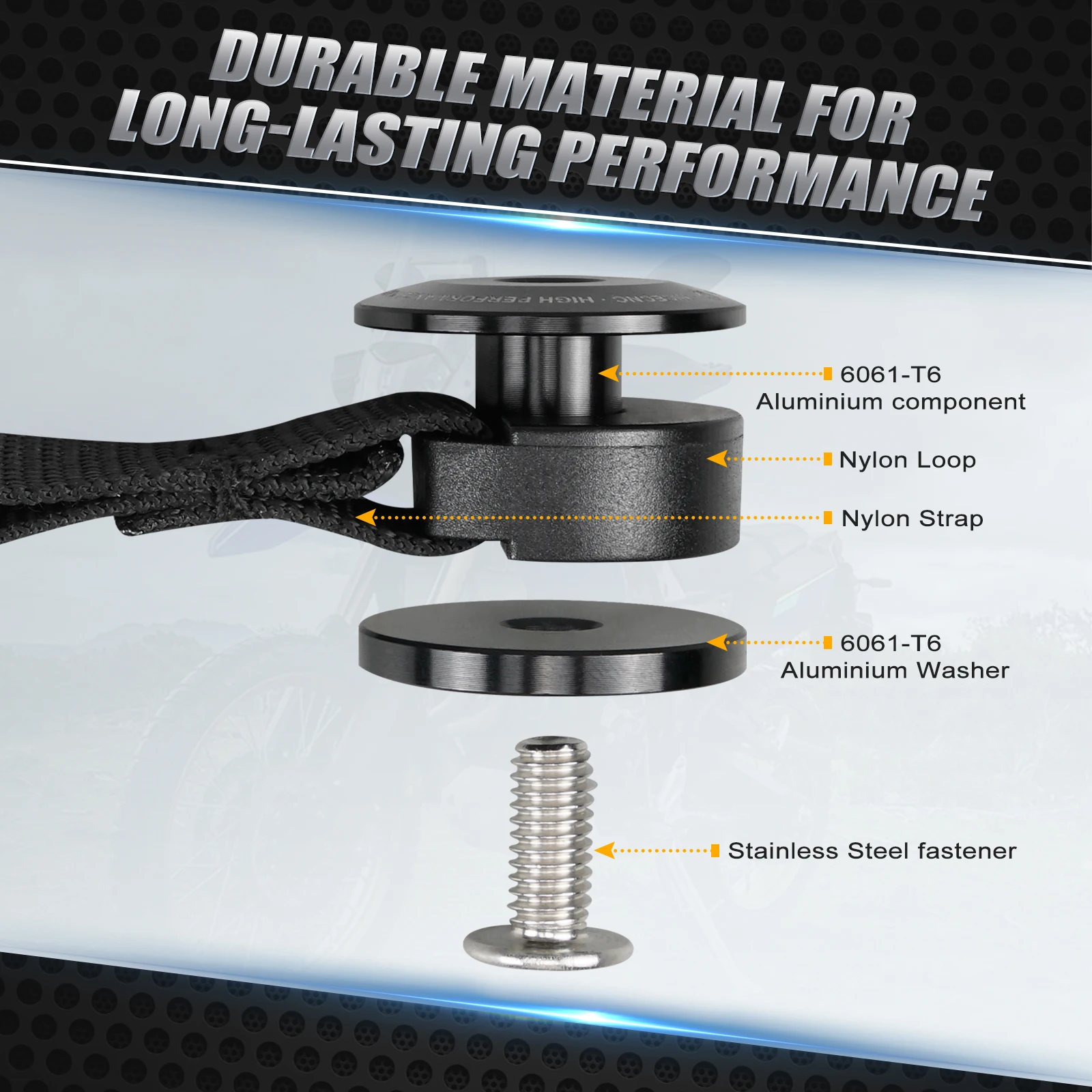 リアラゲッジ OS ラックループ ヤマハ ホンダ スズキ カワサキ KTM 790 890 1290 スーパーアドベンチャー ハスクバーナ 701 スーパーモト エンデューロ用