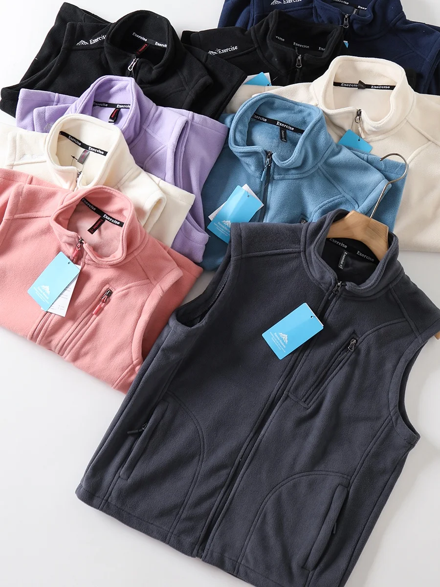 

Утепленный флисовый жилет для пар, повседневный, для активного отдыха, с воротником-стойкой, теплый, осенне-зимний, мужской, модный, с городским пейзажем, для досуга