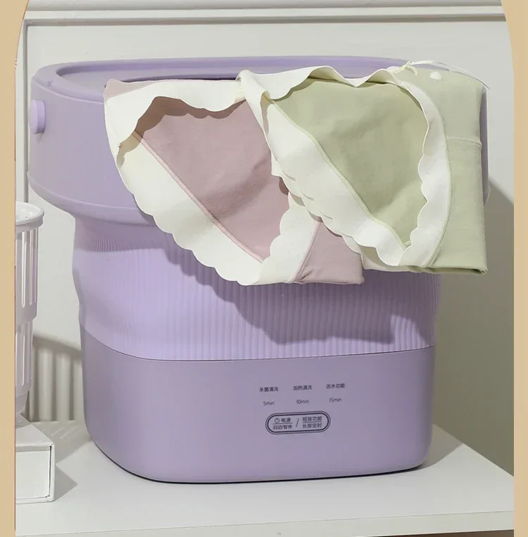 Lavatrice portatile DAEWOO 220V-Mini lavatrice pieghevole per biancheria intima e calzini