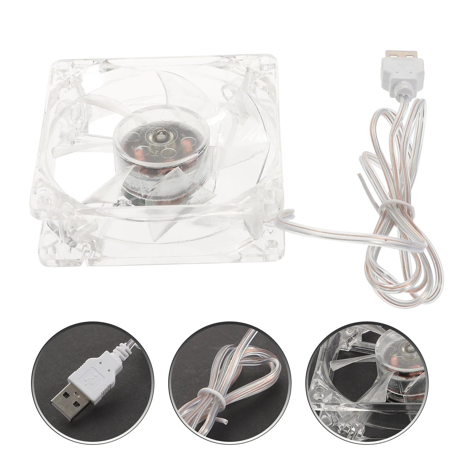 

Acrylic Cage Fan Small Portable Cooling Accessories for Pets Hamster Cage USB Plug Pet Travel Camping Outdoor Lightweight