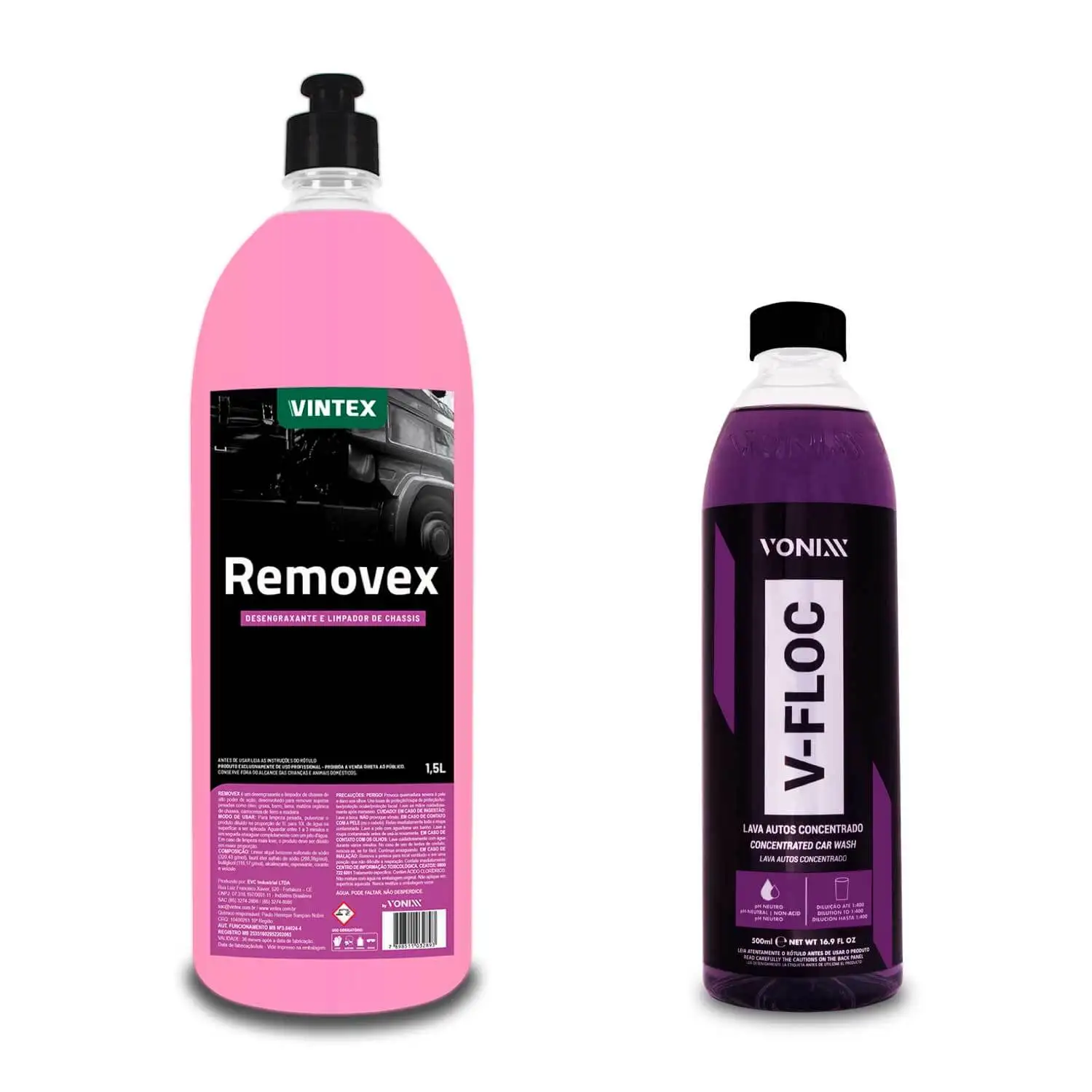 Removex Auto Cleaning Kit 1.5L + Shampoo V-floc 500ml Vonixx