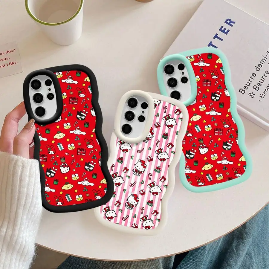 Soft Phone Cover Case for Samsung Galaxy S21 S20 FE S24 S22 Ultra S25+ S24+ S25 S23 Plus Kuromi Pochacco Melody