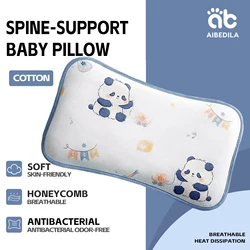 AIBEDILA Baby Sleeping Pillow Breathable Kids Pillow Ice Shreds Pillows Antibacterial Soft Children Pillow Spine Protection