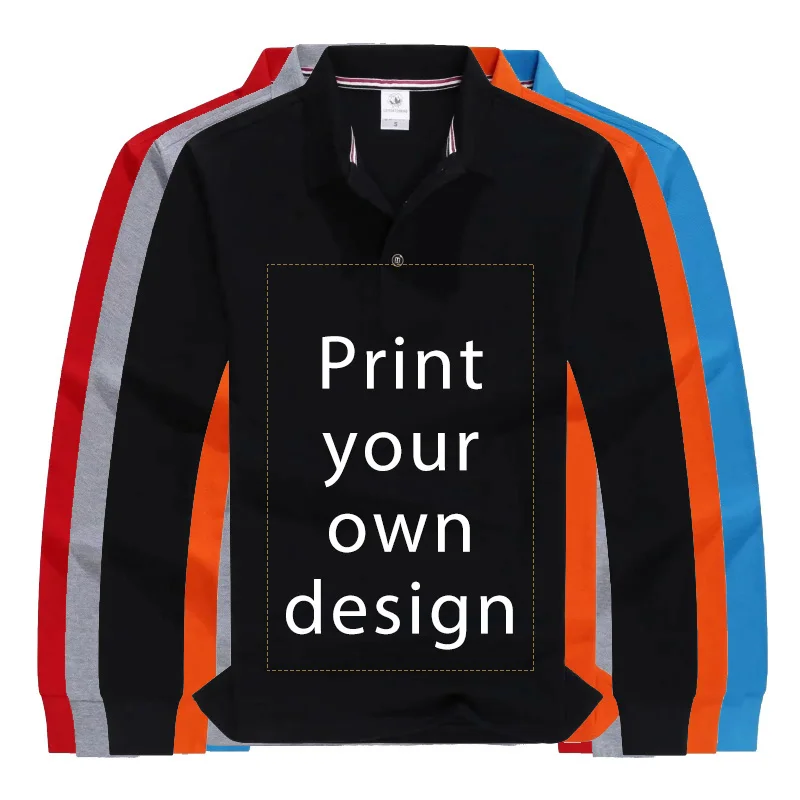 

Customizable High-Quality Cotton Polo Shirts for Men And Women Company Team Group Uniform with Logo Text Printing