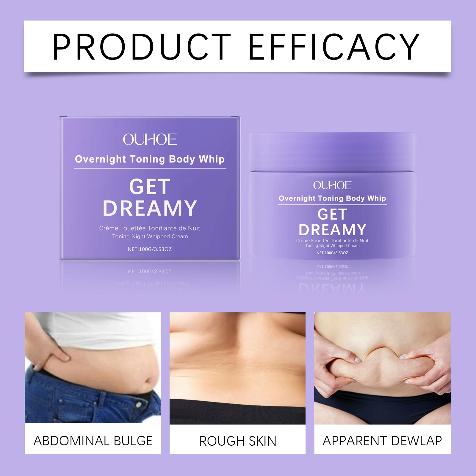 كريم شد إدارة الجسم من OUHOE يغذي عميق للبشرة ويحسن المرونة يجعل البشرة أكثر ثباتًا سريعًا ومرطبًا يدومًا #3