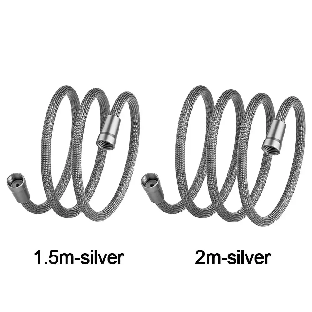 1.5/2 メートルハンドヘルドシャワーホース抗巻き GI/2 シャワーチューブユニバーサルインターフェース柔軟なバスシャワーナイロンパイプ
