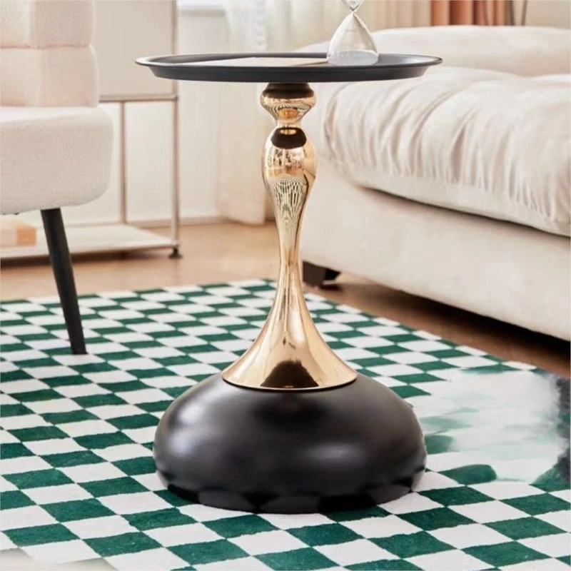 Italian Style Small Waist Light Luxury High Foot Household Living Room High-end Small Coffee Table Side Table Creative Table