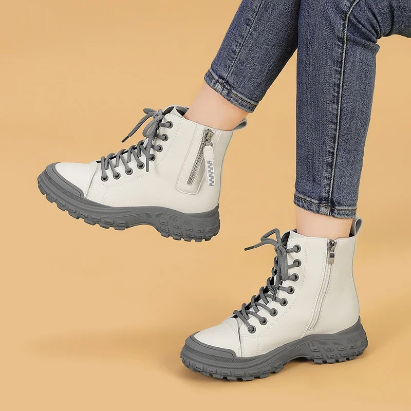 

Brand Women's Shoes Genuine Leather Work Outdoor Running Women Luxury Casual Shoes Trekking Footwear Sneaker Sports Hiking Shoes